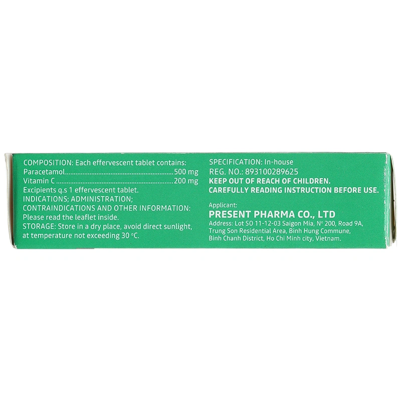 Famonova 500/200 điều trị đau đầu và hạ sốt (4 vỉ x 4 viên) - 3